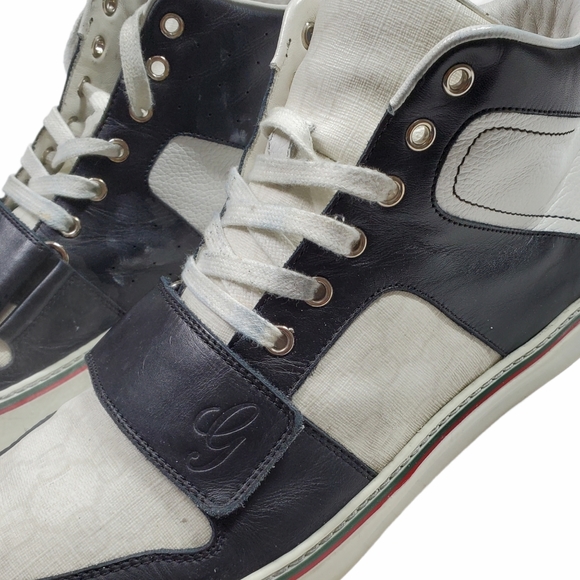 Gucci Men Leather Lace Up Sneaker - Picture 5 of 13